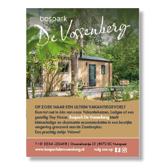 advertentie voor bospark de vossenberg in Nunspeet advertentie voor bospark de vossenberg in Nunspeet