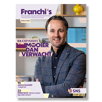 Voorpagina van het magazine Franchi's van SNS Franchise, 52 pagina's, Krekwerk Voorpagina van het magazine Franchi's van SNS Franchise, Krekwerk
