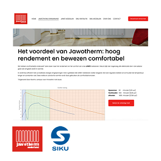 Redesign van de website van Jawotherm.nl en Siku, Krekwerk Redesign van de website van Jawotherm.nl en Siku , Krekwerk