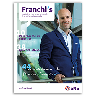 Voorpagina van het magazine Franchi's van SNS Franchise, Krekwerk