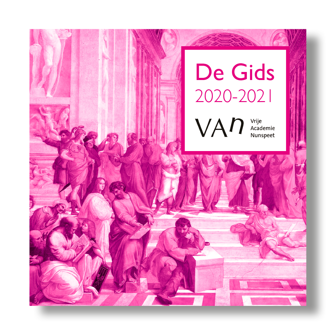 Vrije Academie Nunspeet. Diverse communicatieuitingen zoals advertenties, posters en brochure