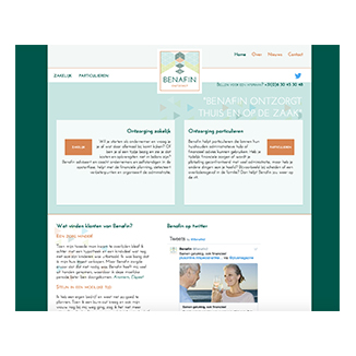 Homepage Benafin, Krekwerk Homepage van Benafin, Krekwerk