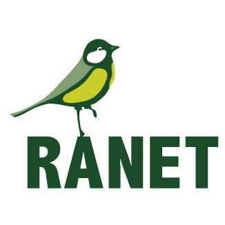 concept logo voor een bedrijf met koolmees concept logo voor een bedrijf met vette letters en erboven een illustratie van een koolmees in drie kleuren groen